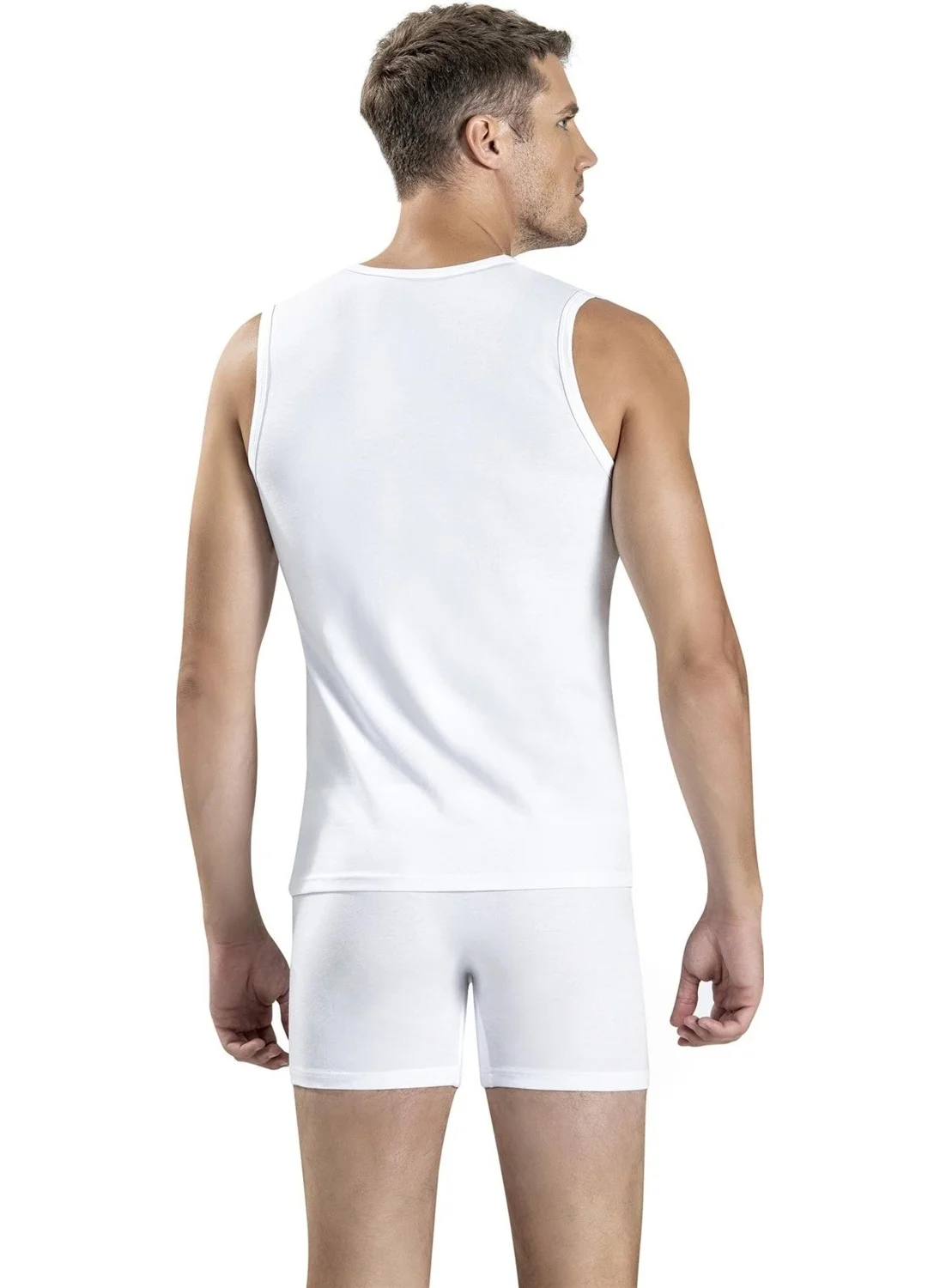 Jiber Men's Cotton Lycra Undershirt 147 - 6 Pieces