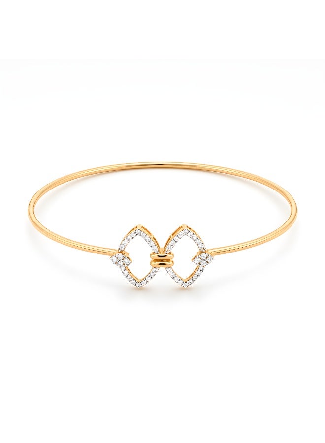 BAFLEH JEWELLERY Luxury 18K Gold Diamond Bangle Available at Bafleh Jewellery - Image 5