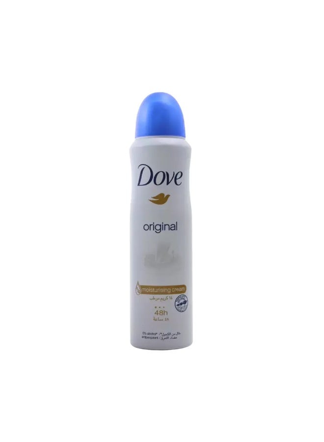 Dove Original Antiperspirant Deodorant with Moisturizing Cream 48 hours Protection - 150ml