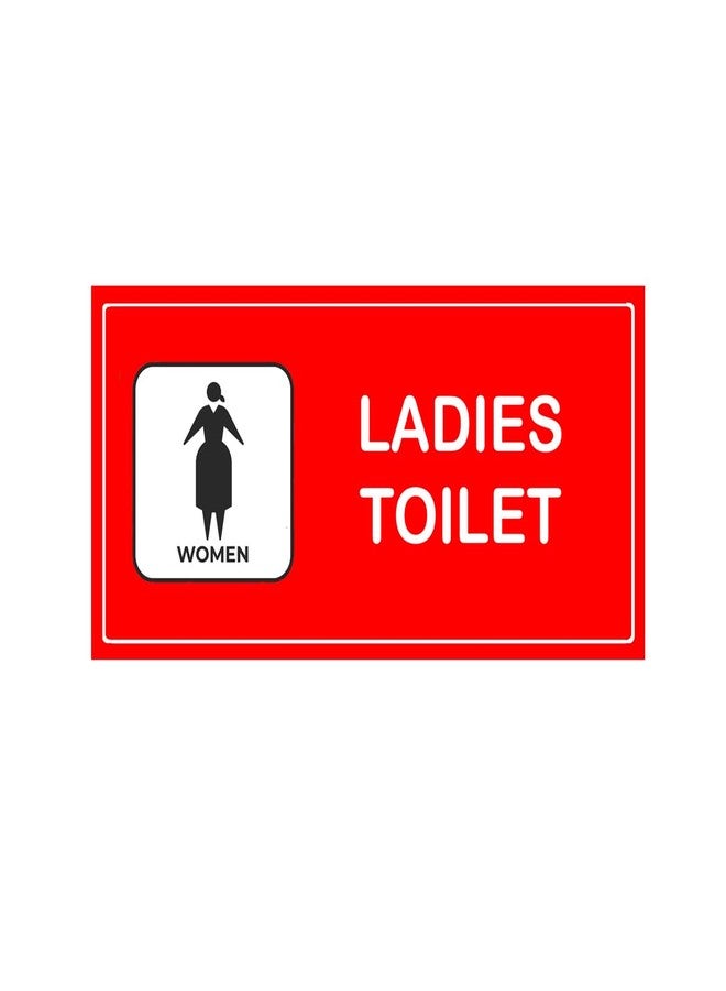 DECOR KAFE - Men Women Toilet Pair Set - Message Board & Sign - Waterproof Sunboard 5MM with Vinyl Lamination Print Sticker - Office, Home, Hotel, Cinema Hall - Double Tape (1 Pair Set) - Image 2