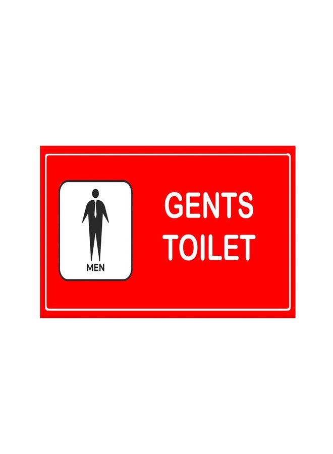 DECOR KAFE - Men Women Toilet Pair Set - Message Board & Sign - Waterproof Sunboard 5MM with Vinyl Lamination Print Sticker - Office, Home, Hotel, Cinema Hall - Double Tape (1 Pair Set) - Image 3