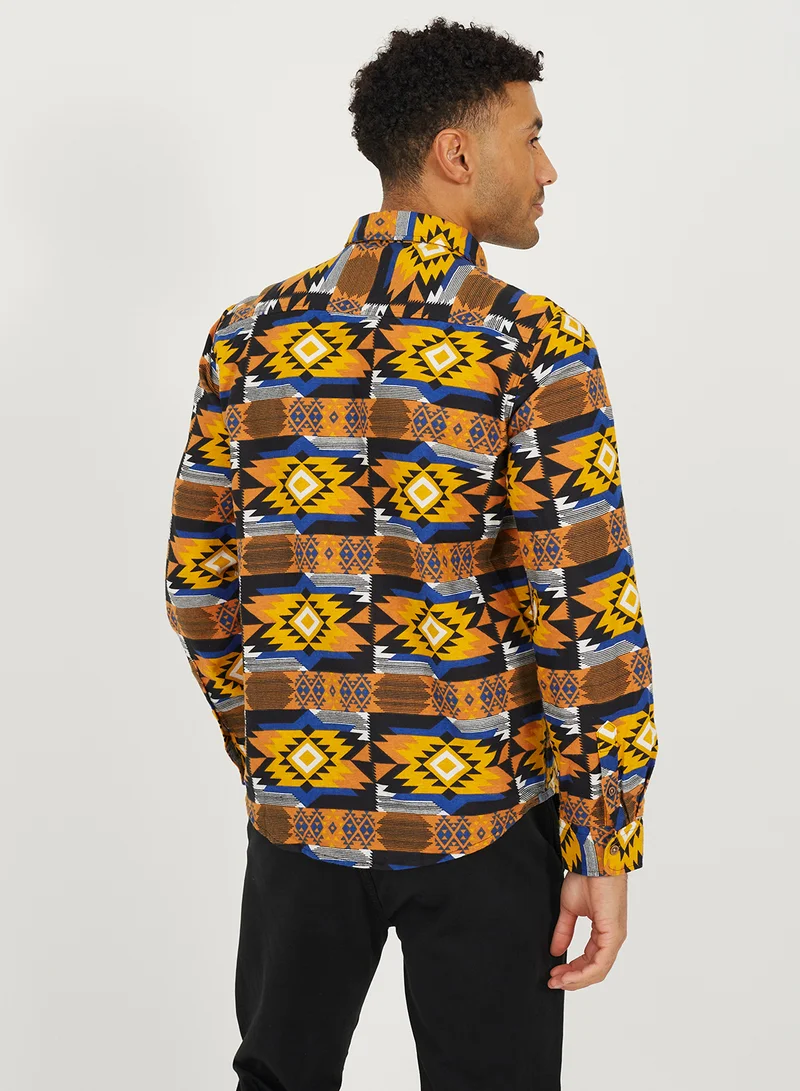 BRAVE SOUL Patterned Shirt