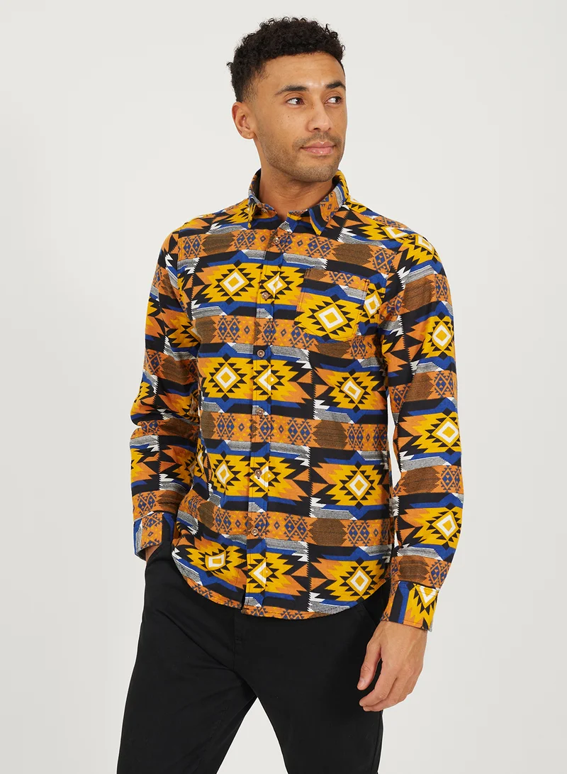 BRAVE SOUL Patterned Shirt