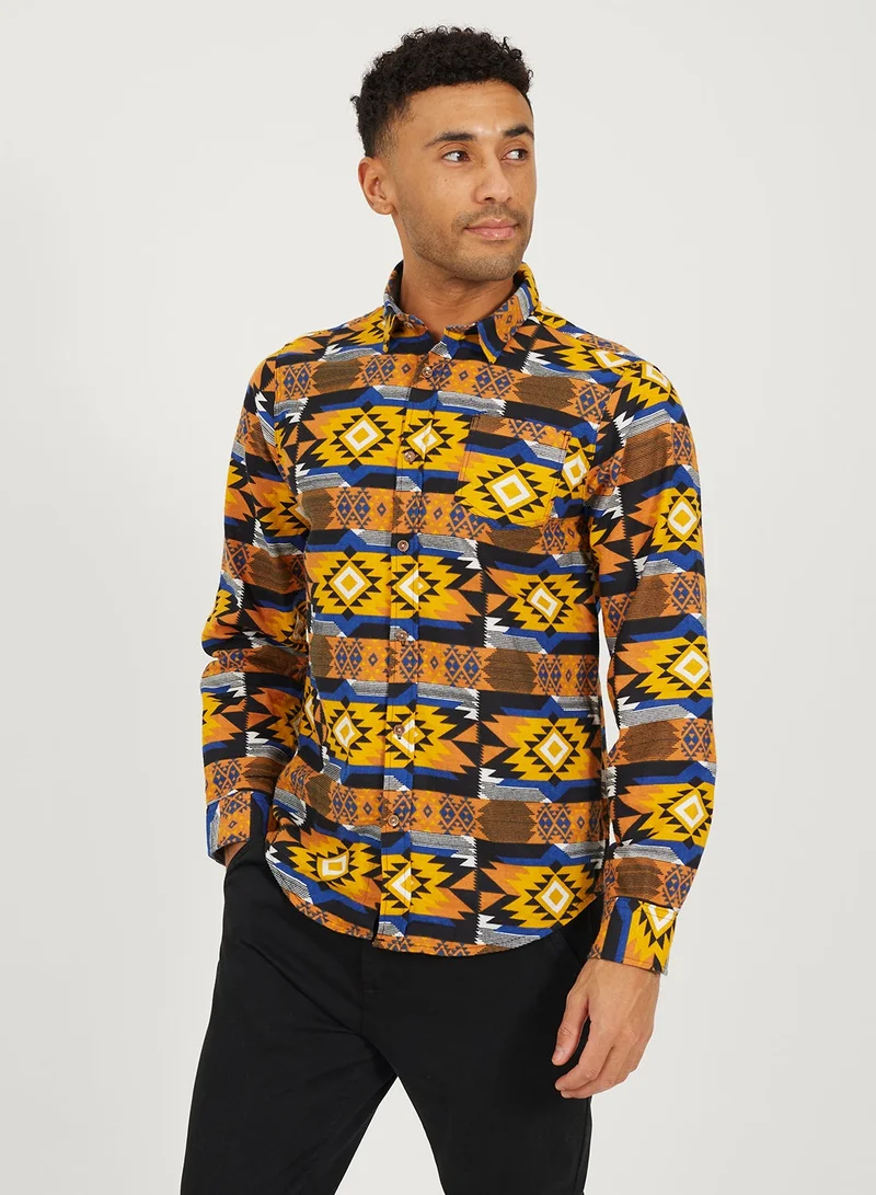 BRAVE SOUL Patterned Shirt