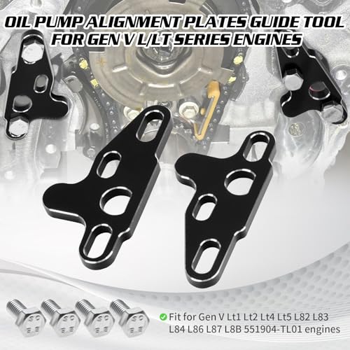 URLWALL Oil Pump Alignment Tool, Gen V Oil Pump Installation Alignment Guide Kit Tool Cam Swap Guiding Tool, Compatible for Gen V LT1 LT4 LT5 L83 L86 L87 Engines (Black) - Image 2