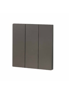 Donmarco 3 Gang 1 Way Momentary Switch – Ultra Thin Premium Plastic Material, Modern & Durable, Fire-Resistant Electric Switch, 15-Year Warranty, Wall Switch for Home and Office (Matt Grey)  - Image 2