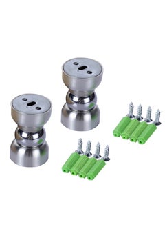 Cucumis Stainless Steel Door Magnetic Door Stopper Bedroom Door Ultra Mini 2Pieces  - Image 1