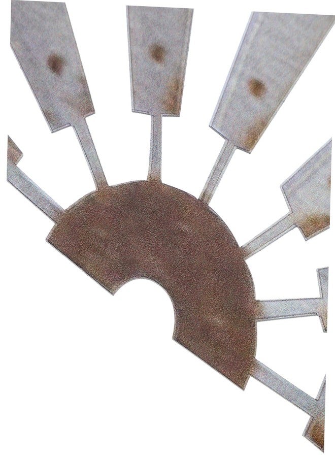 DEARMAMY Half Windmill Wall Decor 15 Inch Metal Farmhouse Wall Pendant Rustic Art for Home Shop Decoration - Image 3