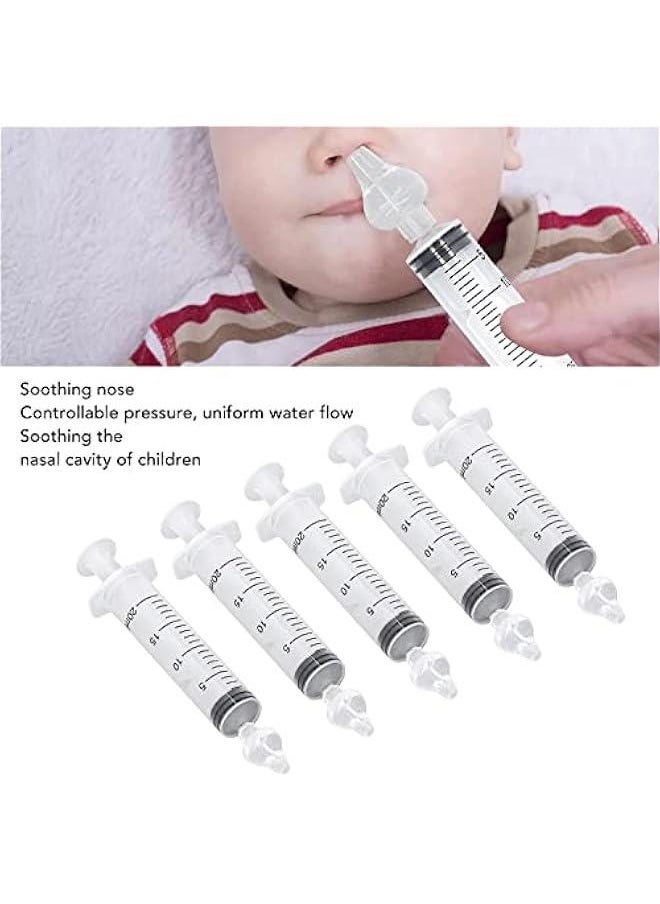 Gonice Infant Nose Cleaner, Silicone Tip Syringe Nasal Irrigator Easy Carry Rinsing Tool Lightweight for Nose Nursing (20ml)  - Image 3