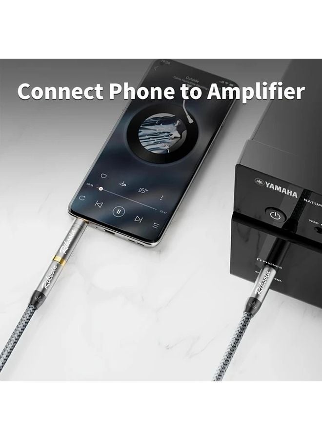 ريكسون ٢ قطعة محول مذهب من ٣.٥ ملم إلى ٦.٥ ملم مزود بميزة تقليل الضوضاء بلون رمادي معدني - Image 4