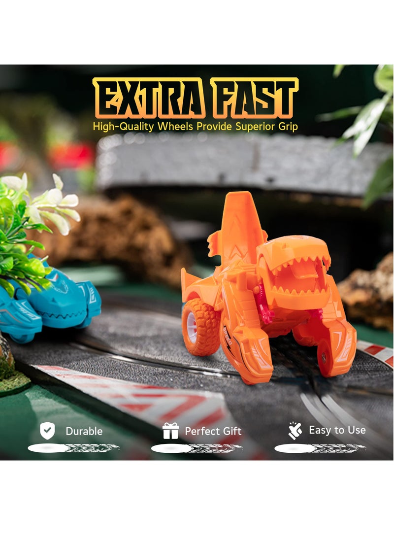 4 Pcs Transforming Dinosaur Car Toys for Kids Ages 3-6, Fun and Interactive Playset  - Image 5