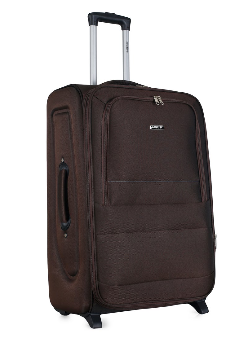 STARLIFE Set of 3 Light Weight Polyester Trolley Luggage 2 Wheels With Number Lock 20,24,28 Inches - Image 4