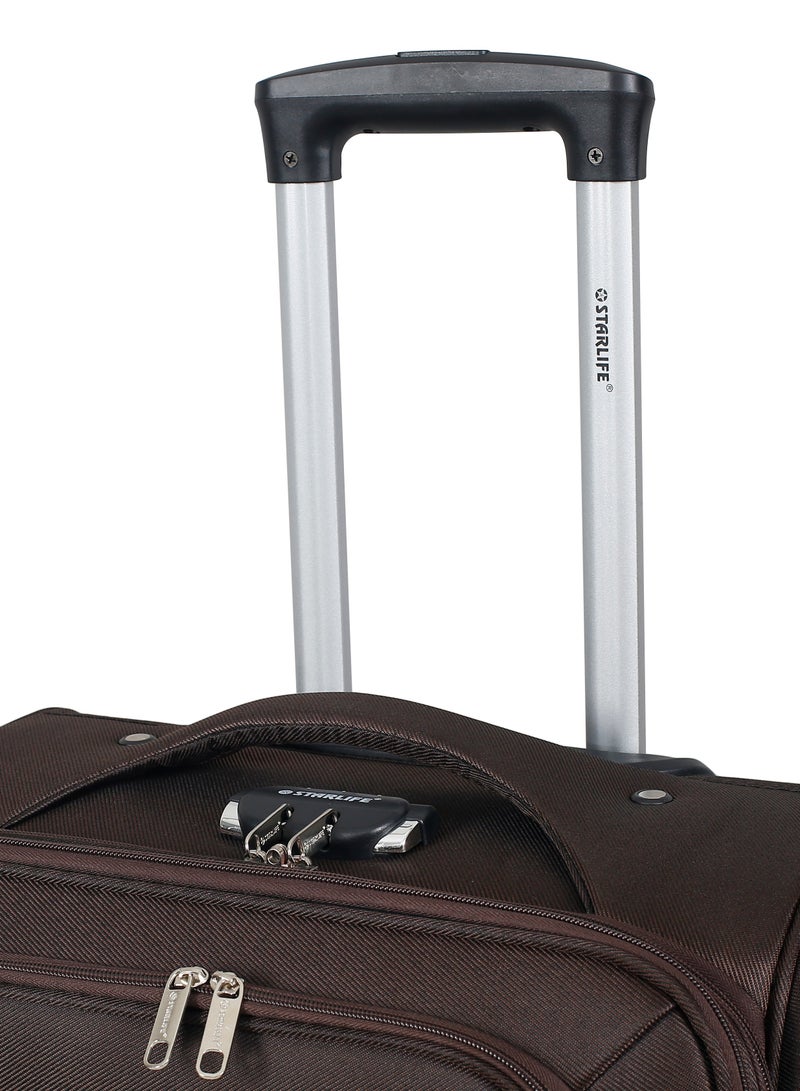 STARLIFE Set of 3 Light Weight Polyester Trolley Luggage 2 Wheels With Number Lock 20,24,28 Inches - Image 5