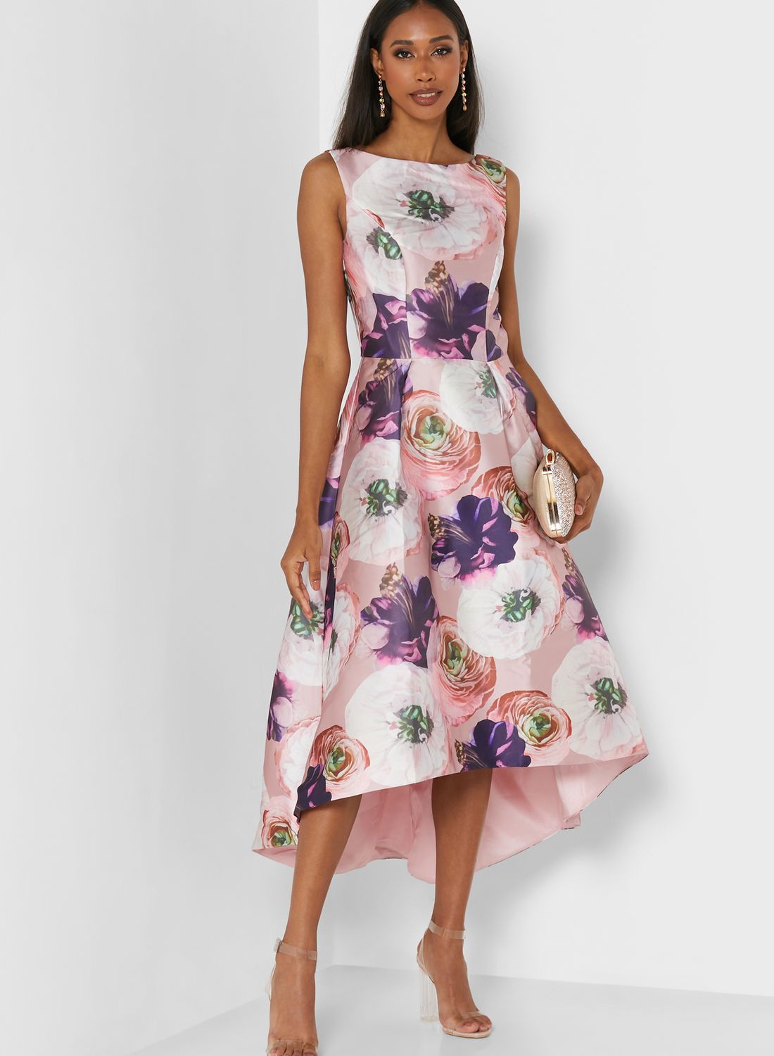 【ChiChi London】ティアードディップヘムドレス*送料・関税込 Chi-Chi London Dip Hem Floral Print Dress for Women | Best