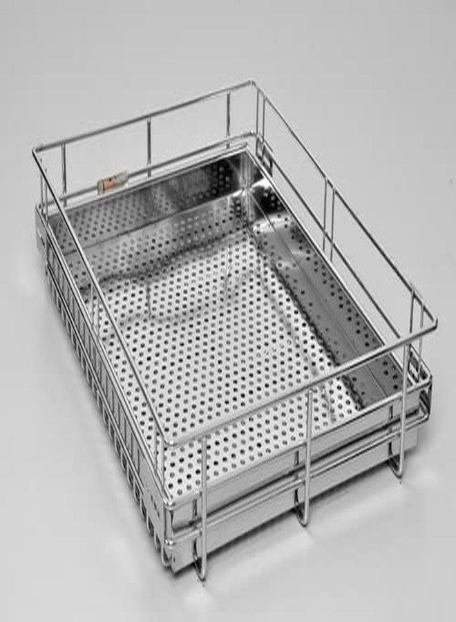RAB Kitchen Plain Basket Stainless Steel for Modular Kitchen Drawer, Organize Multipurpose (CODE:- APPLE PLAIN, SIZE:- 17" X 22" X 4" inch, Pack of 1 PCS) - Image 2