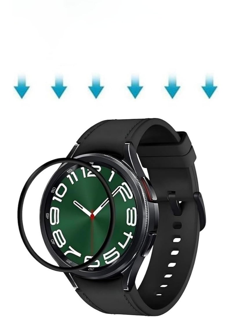 واقي شاشة لساعة سامسونج 7 مقاس 44 مم، فيلم حماية ثلاثي الأبعاد منحني بحواف ناعمة [مضاد للخدش] [خالٍ من الفقاعات] [مقاوم للكسر للغاية] [حساس للغاية] (ليس زجاجًا) - Image 2