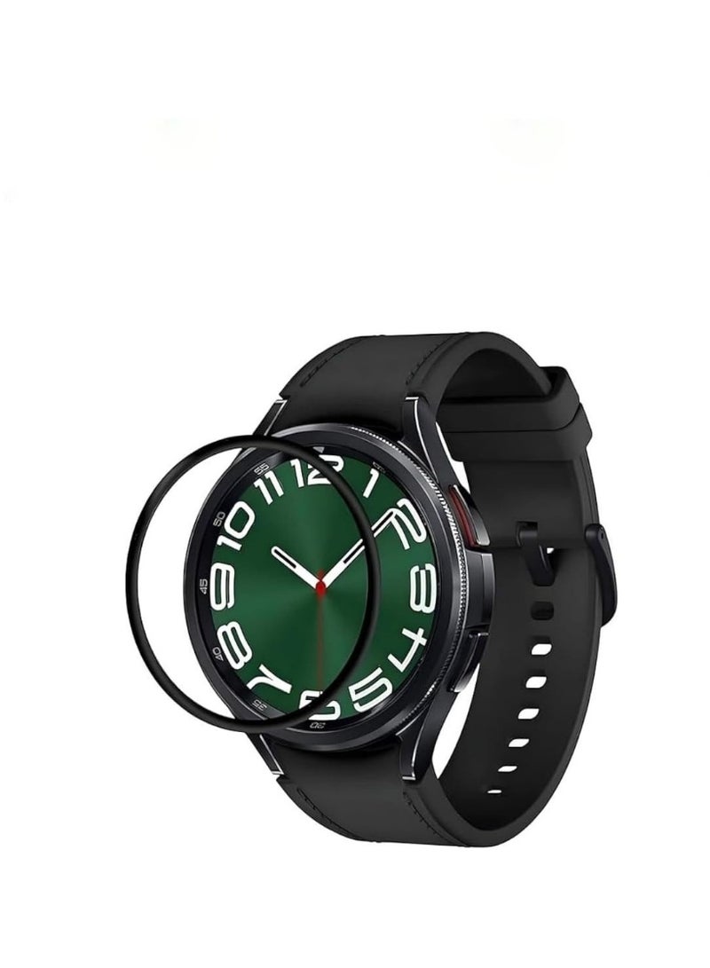 واقي شاشة لساعة سامسونج 7 مقاس 44 مم، فيلم حماية ثلاثي الأبعاد منحني بحواف ناعمة [مضاد للخدش] [خالٍ من الفقاعات] [مقاوم للكسر للغاية] [حساس للغاية] (ليس زجاجًا) - Image 3