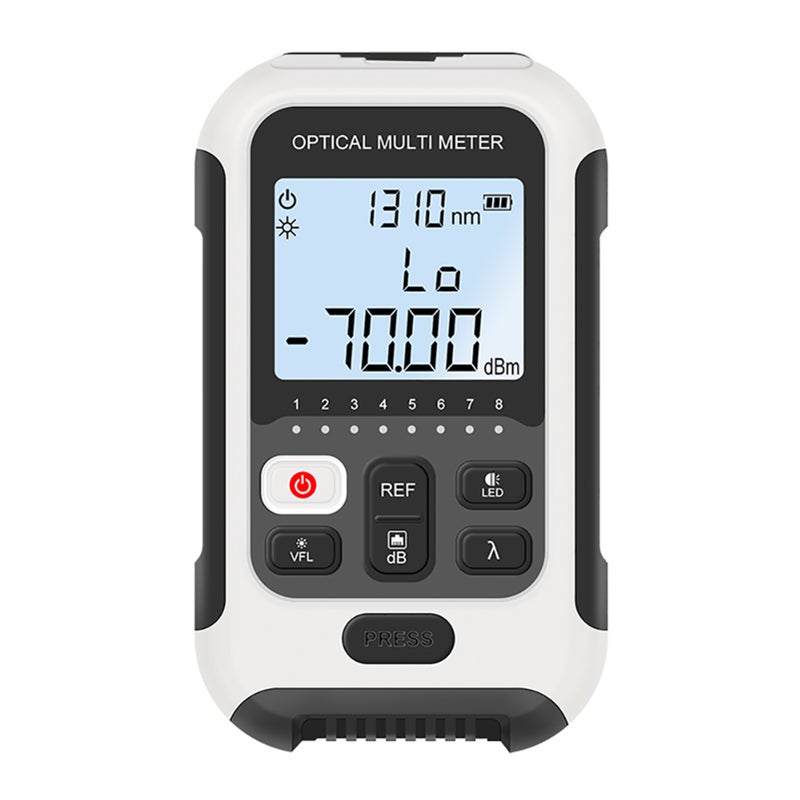 Handheld Optical Multimeter High Accuracy Rechargeable Optical Power Meter Fiber Optic Tester ‑50 to +26dBm TM570AL V15 15MW(Output Power 15MW) - Image 2