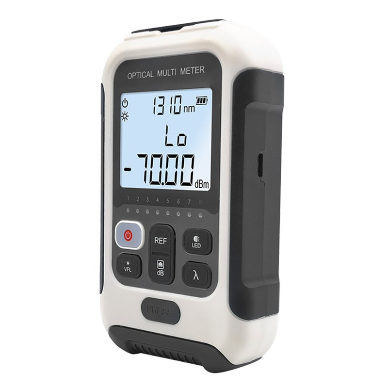 Handheld Optical Multimeter High Accuracy Rechargeable Optical Power Meter Fiber Optic Tester ‑50 to +26dBm TM570AL V15 15MW(Output Power 15MW) - Image 3