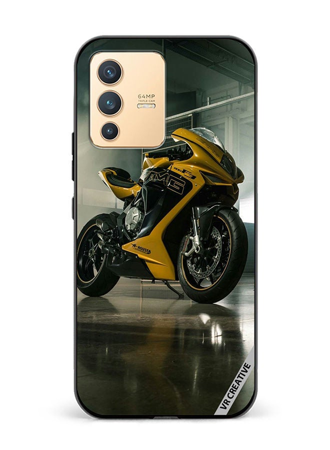 VR CREATIVE Protective Case Cover For Vivo V23 5G Bike Design Multicolour - Image 1