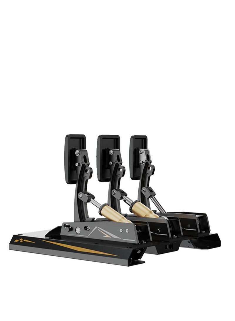 Moza Moza Racing CRP V2 Load Cell Pedals – 3-Pedal Set with 100kg Brake Force, CNC Aluminum Construction, Adjustable Positions, Compatible with Moza Ecosystem for PC Sim Racing  - Image 4