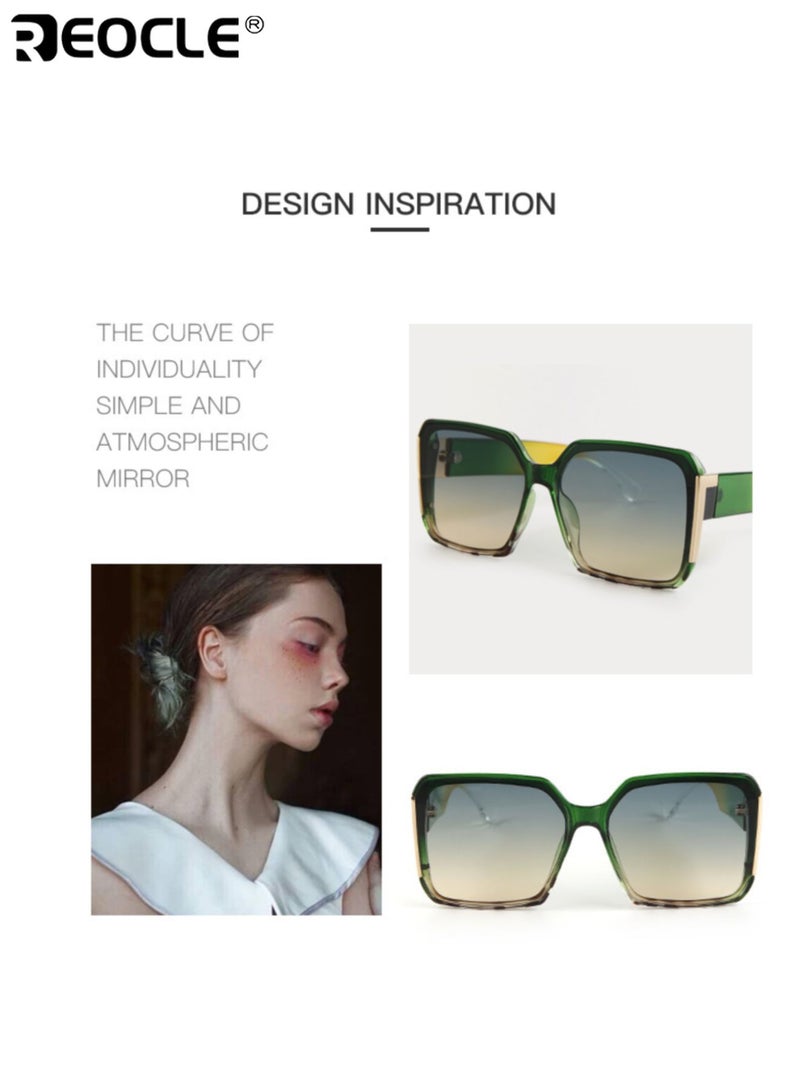 ريوكل أزياء نسائية ذات إطار كبير الديكور نظارات مجموعة تصميم أنيق مع تفاصيل مزخرفة لحفلات الرقص الصيفية ومناسبات الأعياد وهدايا المناسبات الخاصة - Image 4