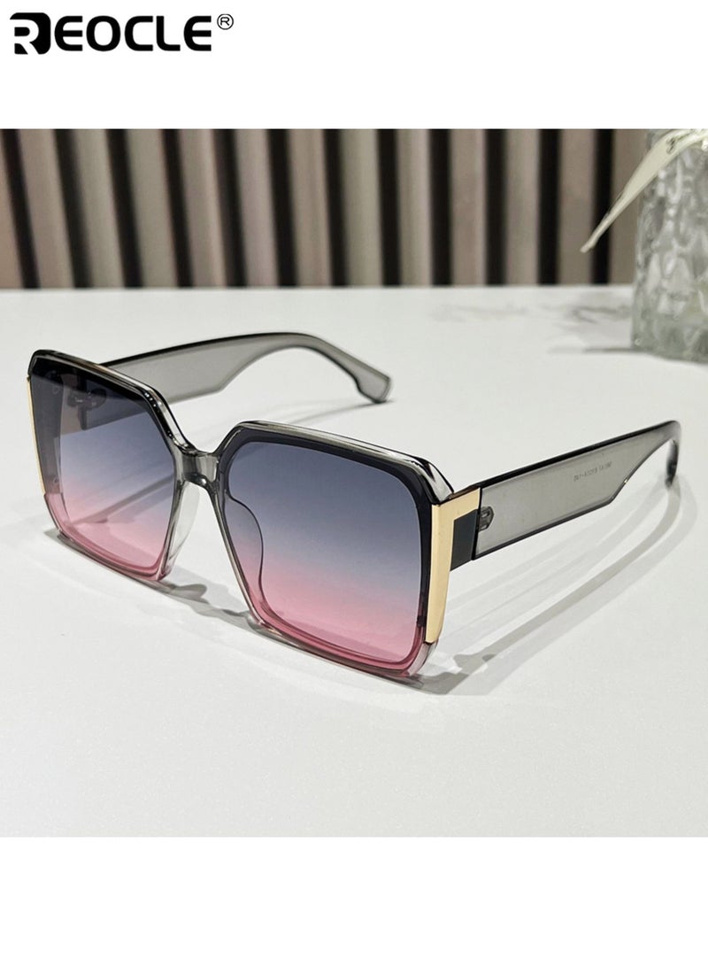 ريوكل أزياء نسائية ذات إطار كبير الديكور نظارات مجموعة تصميم أنيق مع تفاصيل مزخرفة لحفلات الرقص الصيفية ومناسبات الأعياد وهدايا المناسبات الخاصة - Image 3