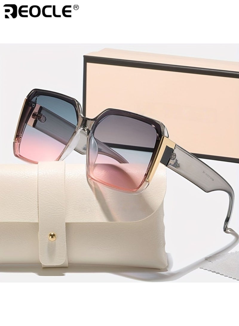 ريوكل أزياء نسائية ذات إطار كبير الديكور نظارات مجموعة تصميم أنيق مع تفاصيل مزخرفة لحفلات الرقص الصيفية ومناسبات الأعياد وهدايا المناسبات الخاصة - Image 2