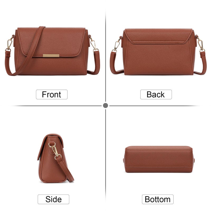 FALAN MULE Small Crossbody Bags for Women PU Leather Purses Trendy Shoulder Handbags - Image 5