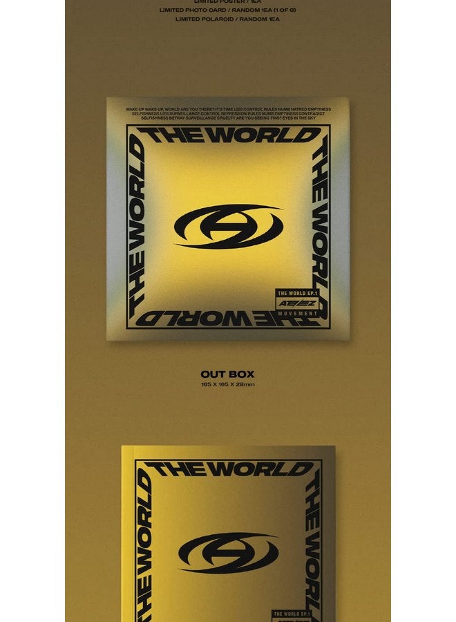 DREAMUS ATEEZ The World EP.1 : Movement Album Diary Version CD+1p Folding Lyrics Poster On Pack+72p Photobooklet+1ea Sticker+1p ID Card+1p PhotoCard+Tracking Sealed - Image 3