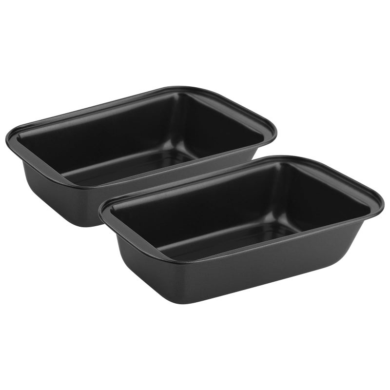 Novery 2PCS Nonstick Bread Pan - 8â€ x 4â€ Carbon Steel Loaf Baking Pans, Dishesï¼ŒRectangle Baking Supplies for Homemade Bread, Meatloaf, Cakes, Sourdough, Brownies, and Lasagnas - Image 1