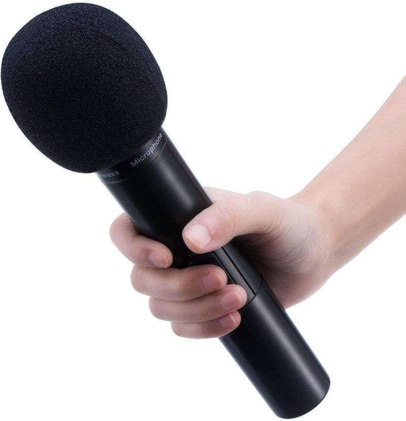 K-H Foam Mic Cover Handheld Microphone Windscreen (Black Pack of 4) - Image 4