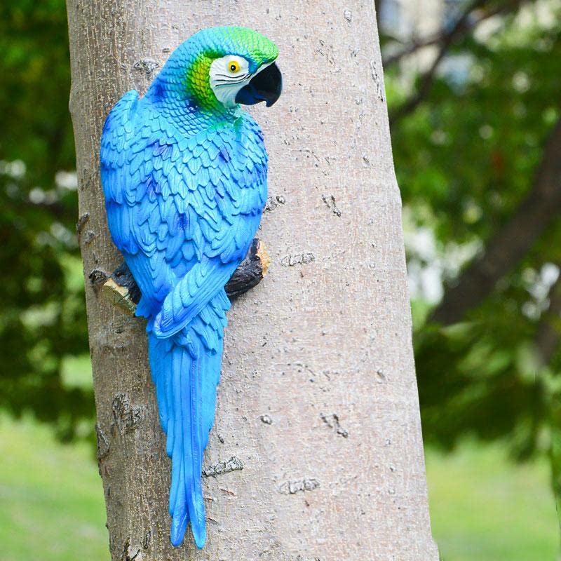 The Decorshed Wall Parrots for Garden Tree Decor, 4 Colors, Parrot for Garden, Home Decoration, Birds for Garden [ Multicolor : Pack of 4 ] - Image 5