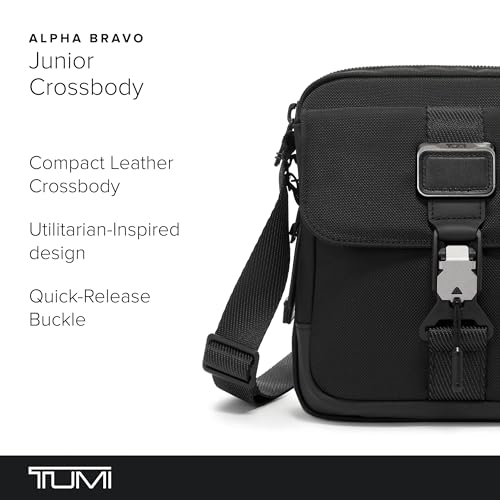 TUMI - Alpha Bravo Junior Crossbody - Premium Crossbody Bag - Small Bag for Everyday or Travel - 9.5" X 8.8" X 2.8" - Black - Image 2