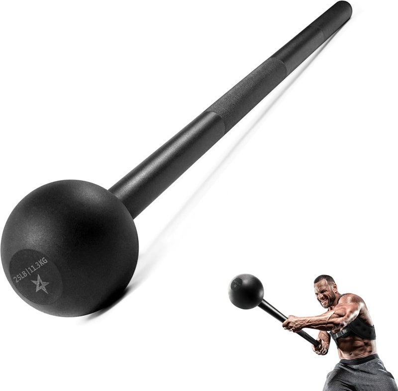 Yes4All Steel Mace Bell for Strength Training, Support Full Body, Muscles, Shoulder, Grips & Forearms Workouts, Stretching 5, 7, 10, 15, 20, 25, 30 LB For Woman & Man - Image 1