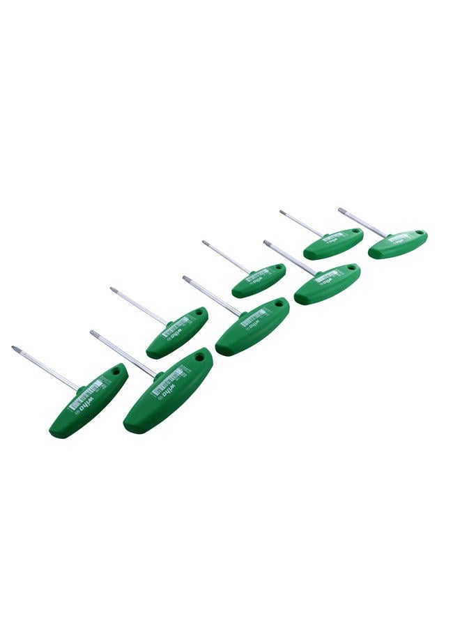 WIHA 36494 Torx Ergonomic Comfort Grip T-Handle T9, T10, T15, T20, T25, T27, T30, T40 x 100mm in Metal Stand, 8-Piece - Image 4