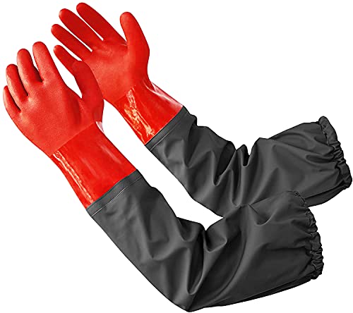 Coopache Full Arm Pond Gloves Red Black 25inch - Image 1