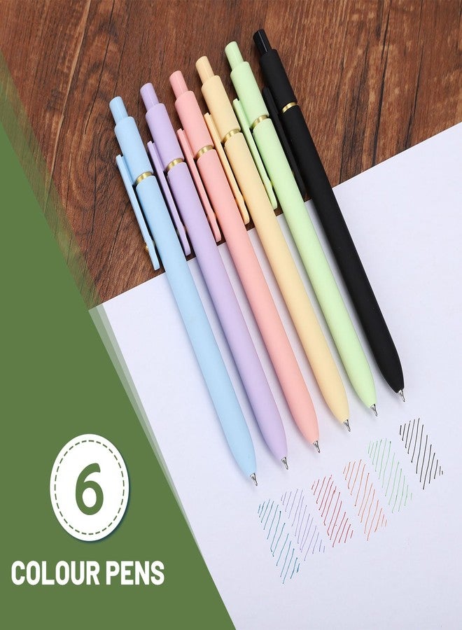 Ddaowanx Colorful Gel Pens, 0.5mm Fine Point Retractable, Cute Pens with Colored Writing and Sketching, Nursing School Essentials,School Supplies, Gifts for Nurse (24Pcs-Aesthetic Colors) - Image 3