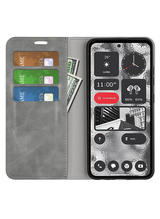 اس-توب جراب هاتف Case For Nothing Phone 2 بتصميم كلاسيكي من الجلد المغناطيسي الماص - Image 4