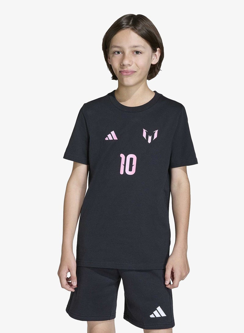 Adidas Youth Messi Name And Number Graphic T-Shirt - Image 1