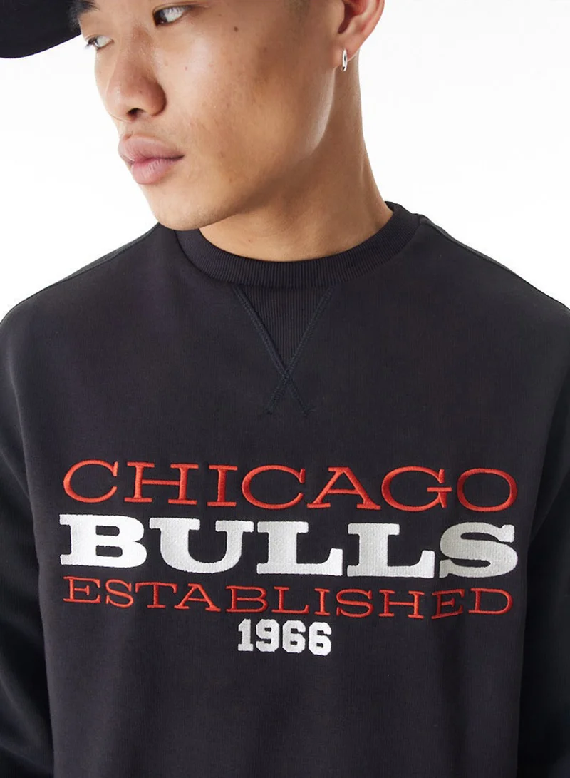 NEW ERA Nba Chicago Bulls Oversized Sweatshirt