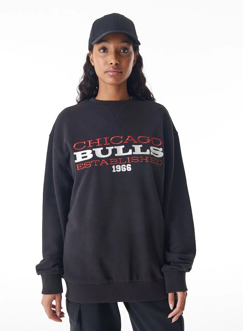 NEW ERA Nba Chicago Bulls Oversized Sweatshirt