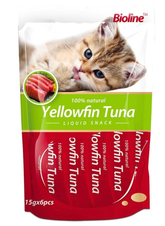 Bioline Cat Treats Yellowfin Tuna 15x6pcs