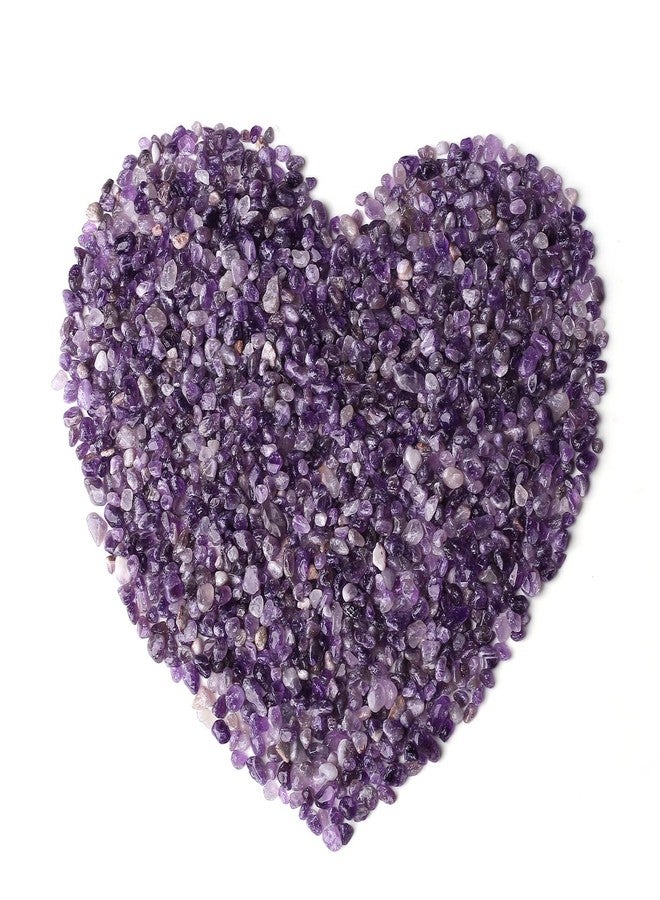 LAIDANLA Amethyst Crushed Stone Crystal Chips Bulk Natural Gemstones Healing Reiki Crystals Mini Quartz Vase Filler Aquarium Gravel 0.55lb - Image 1