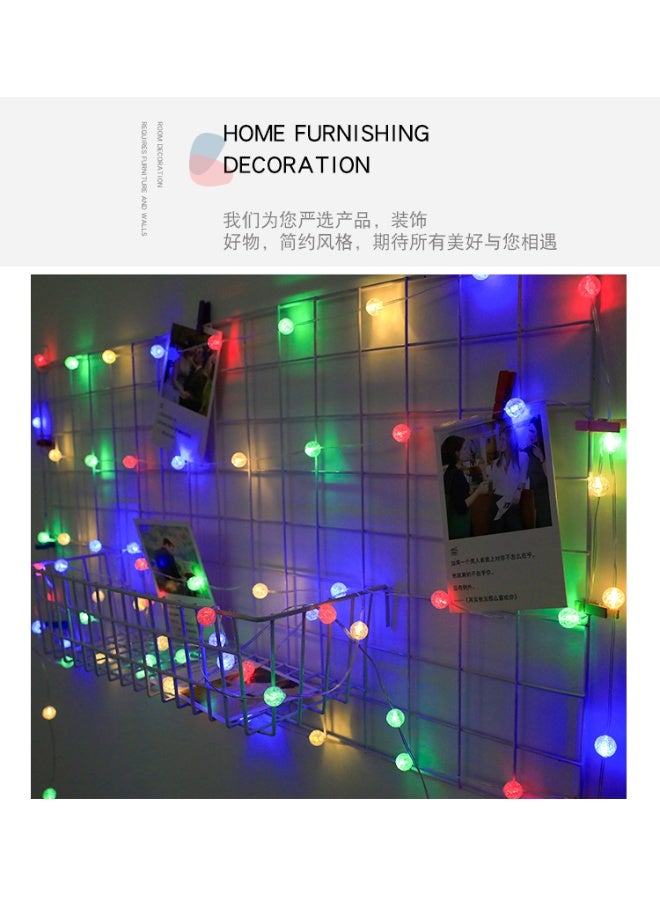 مودي سلسلة أضواء فقاعية متعددة الألوان من MODI RGB بطول 10 أمتار و100 مصباح LED - تطبيق وجهاز تحكم عن بعد، USB، أضواء خرافية LED متغيرة الألوان ومقاومة للماء للغرفة، الفناء، الحديقة، عيد الميلاد، رأس السنة، اليوم الوطني، عيد الفطر، رمضان، ديوالي - Image 4