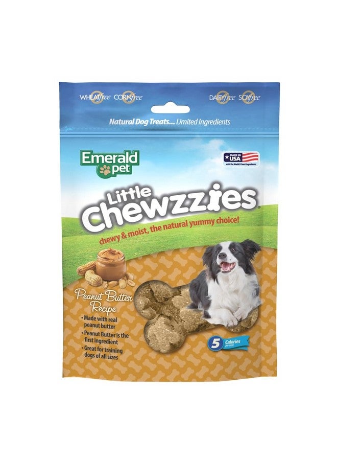 إميرالد بيت مكافآت تدريب الكلاب الصغيرة الخالية من القمح من إيميرالد بيت - مكافآت طبيعية صحية ولذيذة للكلاب مع لحم حقيقي أو زبدة الفول السوداني - مكافآت كلاب محدودة المكونات، صنع في الولايات المتحدة الأمريكية - زبدة الفول السوداني، 5 أونصة - Image 1