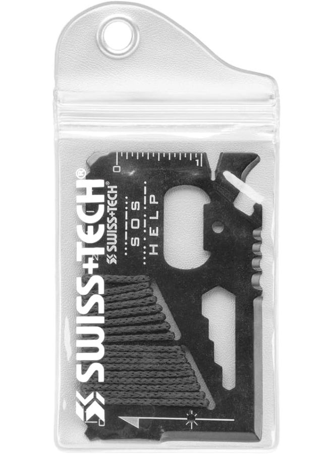 SWISS+TECH SWISS+TECH ST33329 17-in-1 Wallet Multi-Tool with Screwdrivers, Wrenches, Rope Cutter, Knives (Single Pack)  - Image 5
