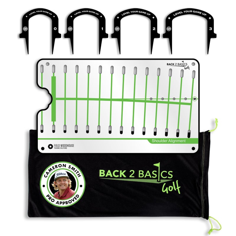 BACK 2 BASICS GOLF Golf Putting Mirror, Golf Putting Aid - Training Aids for Men & Women - Pro-Approved Pro Path Putting Training Aid, for Indoor & Outdoor, Mirror & Gates - Image 1