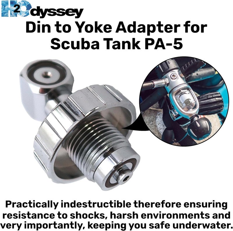 H2ODYSSEY DIN Filler Adapter - Scuba Diving Equipment - Image 4