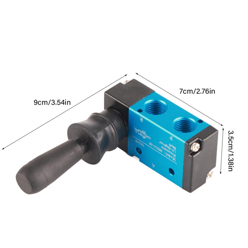 الصمام الهوائي 3H210-08 2 G1/4" بلاستيك معدن - " - تحكم يدوي برافعة يدوية يعمل بالهواء المضغوط للتحكم في تدفق السوائل - Image 5